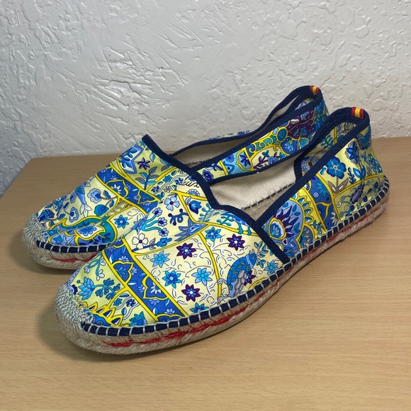respoke Shoes - Vibrant Patterned Espadrille Slip-Ons